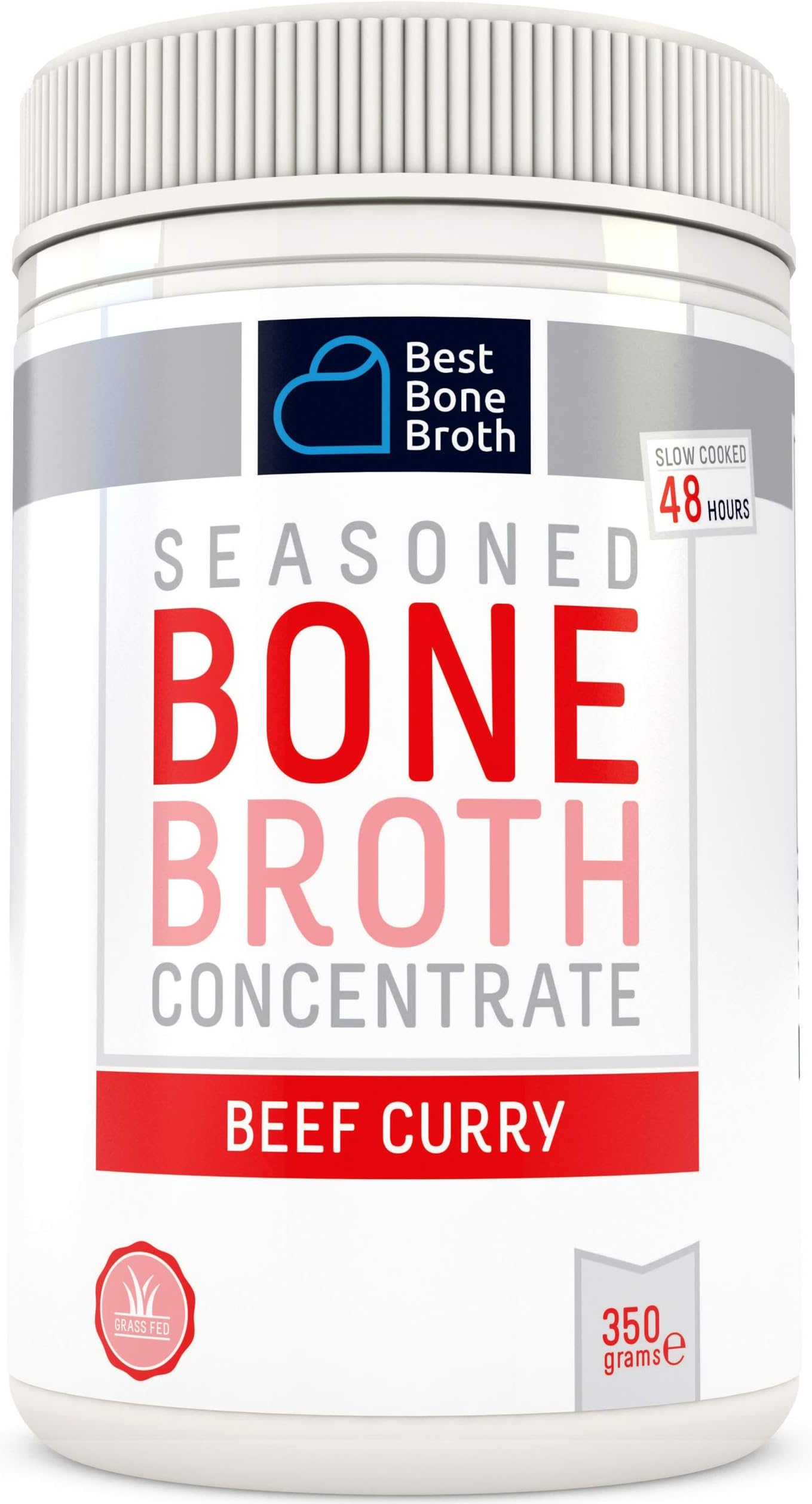 Premium Beef Bone Broth Concentrate Curry Flavour - Maximized Nutrition Bone Broth On The Go - No Hormones or Additives, Delicious Natural Flavor, Sourced from AU & NZ Beef - Beef Broth