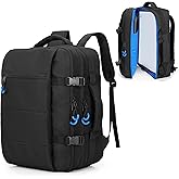 PGmoon Travel Backpack Compatible with PS5/PS5 Slim/PS5 Pro Console, Protective Carrying Case Bag for Controllers, 15.6’’ Laptop, Game Discs (Patent Design)