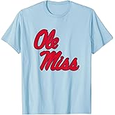 Mississippi Ole Miss Rebels Icon Blue Officially Licensed T-Shirt Small