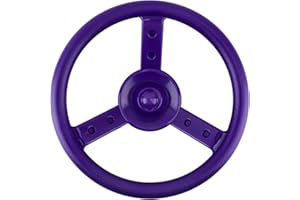 Haconba Playground Steering Wheel Accessories Plastic Swingset Steering Wheel Pirate Ship Steering Wheel Playset for Outdoor Backyard Treehouse Playground Jungle Gym (1, Purple)