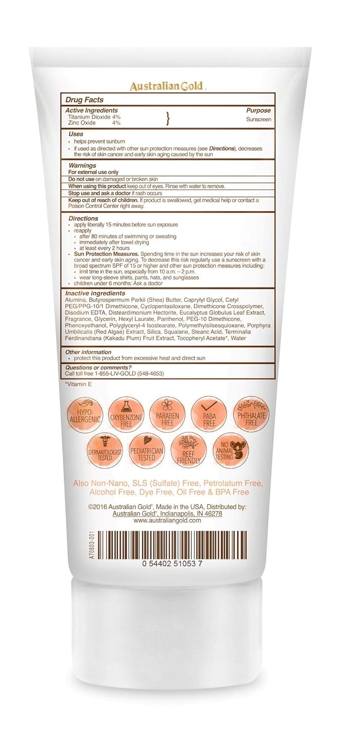 Australian Gold Botanical Sunscreen Spf 50 Mineral Lotion 5 Fl Oz Amazon In Beauty