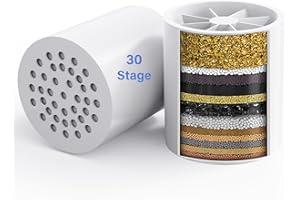 2 Pack 30 Stage Universal Shower Filter Replacement Cartridge - Balance in Filtration and Rejuvenation for Hard Water -VeoryF
