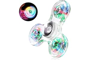 SCIONE LED Fidget Spinners, Light up Sensory Fidget Toys for Kids, Glow in The Dark Toys-ADHD Anxiety Toys Stress Relief Reducer Return Gifts Goodie Bag Stuffers Classroom Prizes