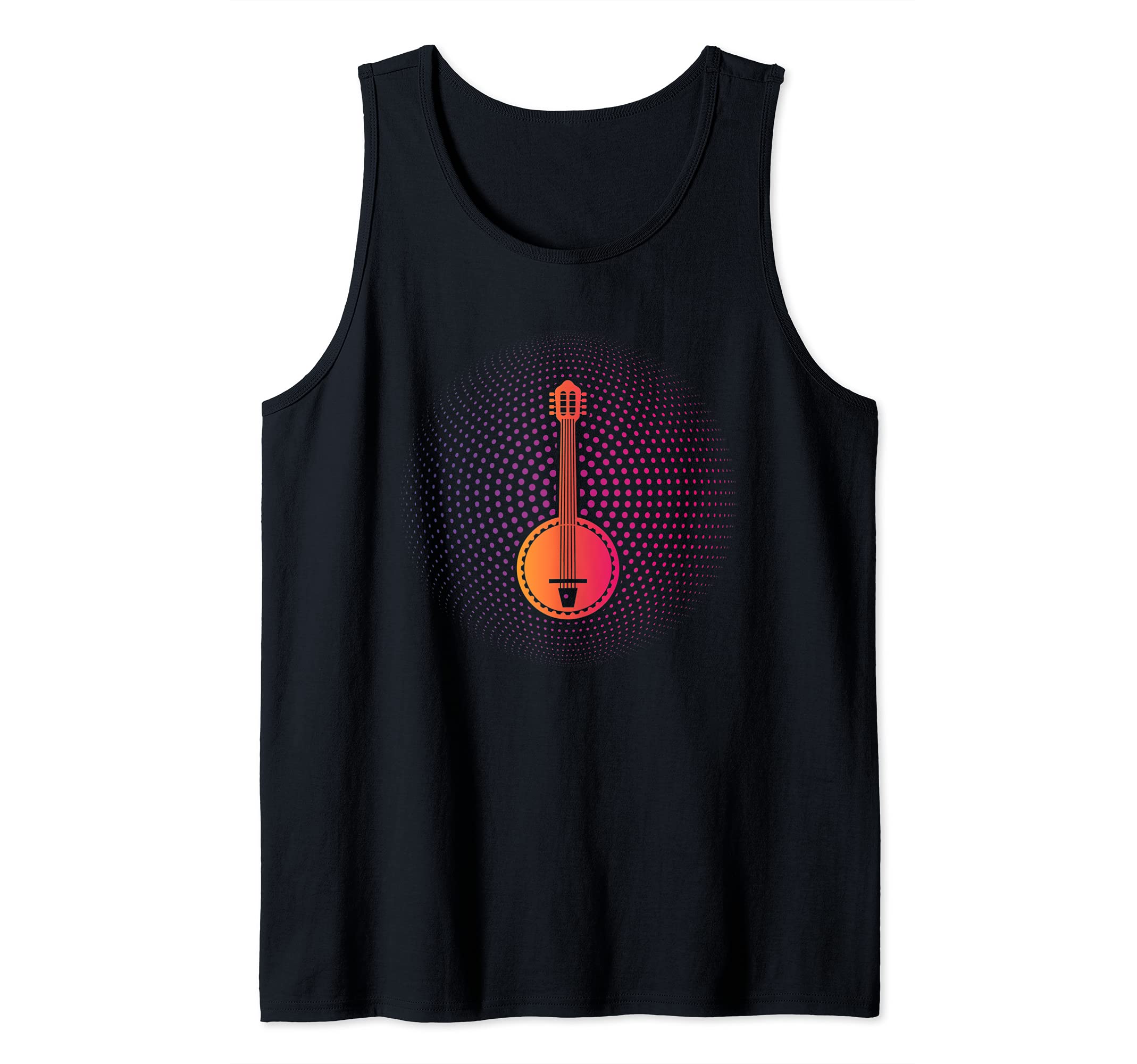 Banjo Bluegrass Musical Instruments Banjo Guitar Tank Top