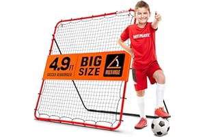 NET PLAYZ Soccer Rebounder, Kickback Rebound Net - Football Training Gifts, Aids & Equipment for Kids, Teens & All Ages, Perfect Storage