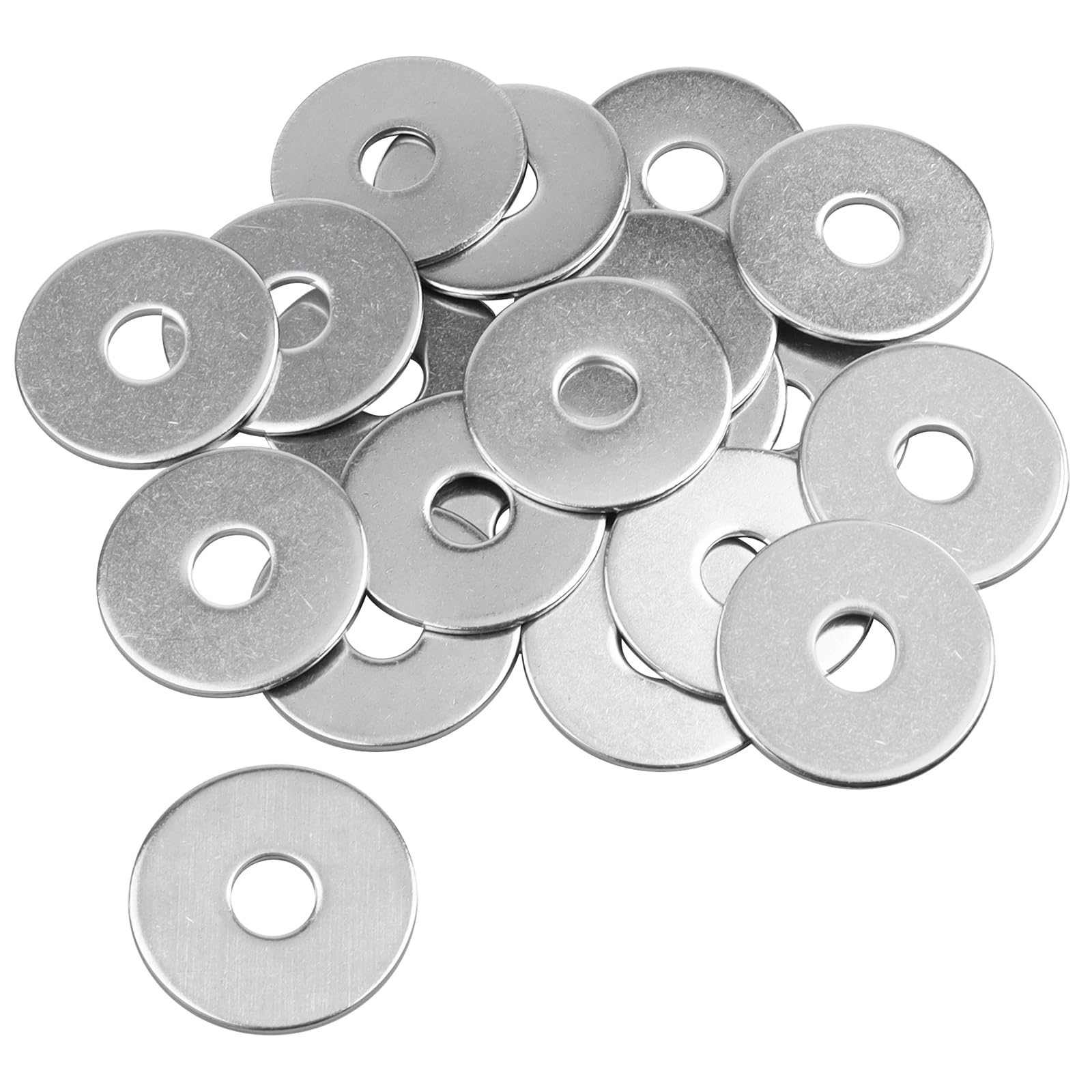Caianwin M8 Washers 20Pcs, M8 x 30mm Penny Washers Stainless Steel Flat Washer for m8 Bolts Screws & Nuts