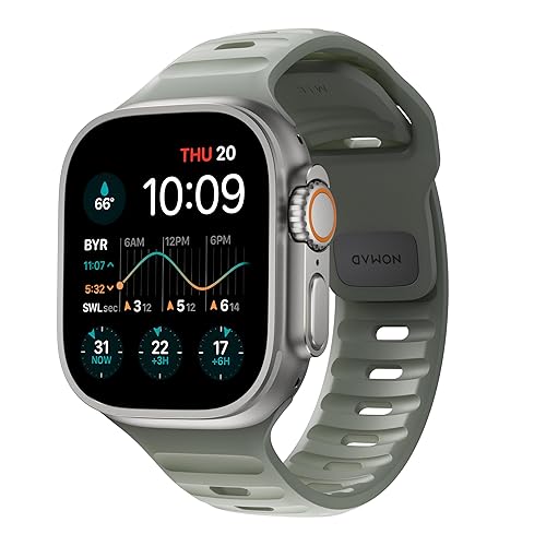 NOMAD Sport Band 45mm Coastal Rock Green Apple watch ultra
