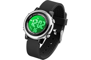 cofuo Kids Digital Sport Waterproof Watch for Girls Boys, Kid Sports Outdoor LED Electrical Watches with Luminous Alarm Stopwatch Child Wristwatch