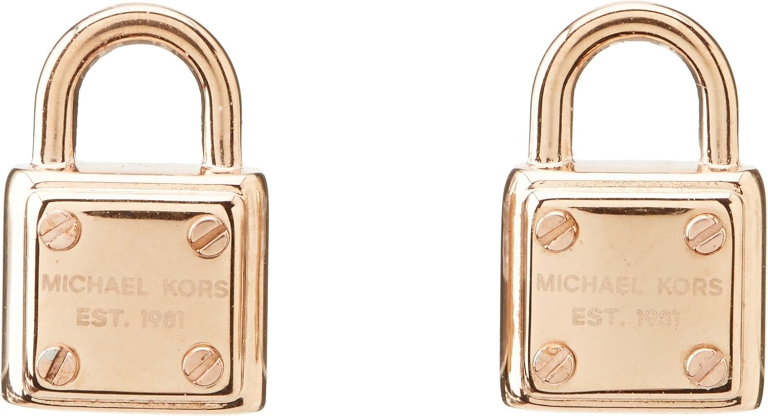 mk lock earrings