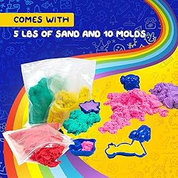LITTLE CHUBBY ONE 8 Color Kids Play Sand Set - 5