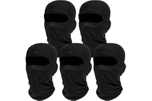 ROXUN Balaclava Ski Mask, 5 Pack Neck Gaiter Motorcycle Scarf, Summer Cooling UV Protector Men/Women