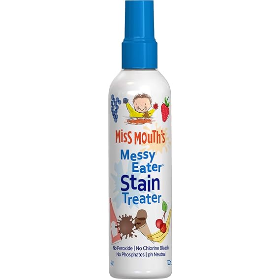 Miss Mouth's Messy Eater Stain Treater (120ml, 4 oz) | Super Concentrated Baby Stain Remover Spray | Stain Remover for Clothes | Non Toxic
