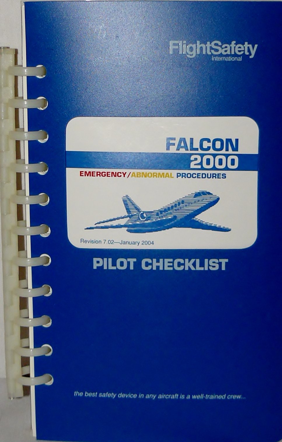 Dassault Falcon 2000 Complete Training Guide with 2 Training Manuals, 1  Pilot Emergency Checklist, 1 Pilot Normal Checklist, and 1 Falcon 2000 CD  Rom ...