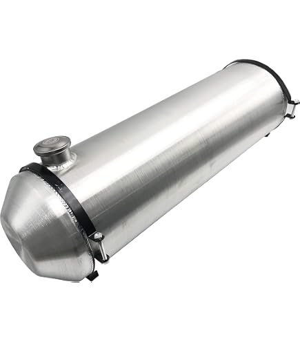JSD 0.38 Galones 4 X 8 Pulgadas Vertical De Aluminio Redondo Pequeño