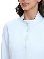 COZYFIT Scrub Jackets for Woman, Zip Front Nurse