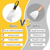 DEKEones 13-in-1 Paint Brush Comb Stainless Steel Wallpaper Scraper Tool view 5