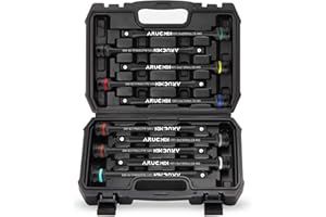 ARUCMIN 1/2" Drive Torque Limiting Extension Bar Set, 10-Piece Lug Nut Torque Stick Set With 8 Inch Color-Coded 65 to 150 Ft-Lbs Torque Sticks