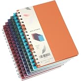 EOOUT 6pcs Hardcover Spiral Notebook, A5 Lined Spiral Journals 5.5x8.5in, 160 Pages Journal Notebook for Work, Office