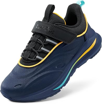 Kids Zapatos Deportes para Niños y Niñas Tenis para Chicos Zapatillas Deportivas Protectoras para Caminar Serie Durastep,Size 30,Azul Oscuro/Negro,SDRS2335K