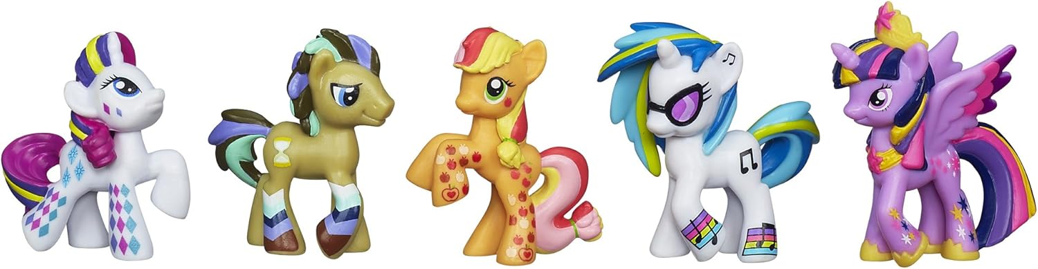 My Little Pony, Rainbow Pony Favorite Set [Dr. Hooves, DJ PON-3, Rarity, Applejack and Princess Twilight Sparkle]