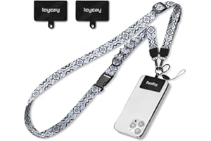Icycay Phone Lanyard Crossbody, Boho Cell Phone Lanyard for Around The Neck Adjustable Phone Strap, Anti Theft Cute Lanyard for iPhone Case ID Holder Keys Phone Accessories Travel Essential