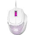 Cooler Master MM720 RGB-LED Claw Grip Wired Gaming Mouse - Ultra Lightweight 49g Honeycomb Shell, 16000 DPI Optical Sensor, 70 Million Click Micro Switches, Smooth Glide PTFE Feet - Matte White