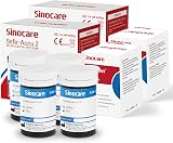 Sinocare Safe Accu2 Blood Glucose Test Strips 100pcs with 100 Twist Lancets