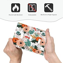 Sghxwp Rustic Floral Boho Colorful Flower 3 Gang