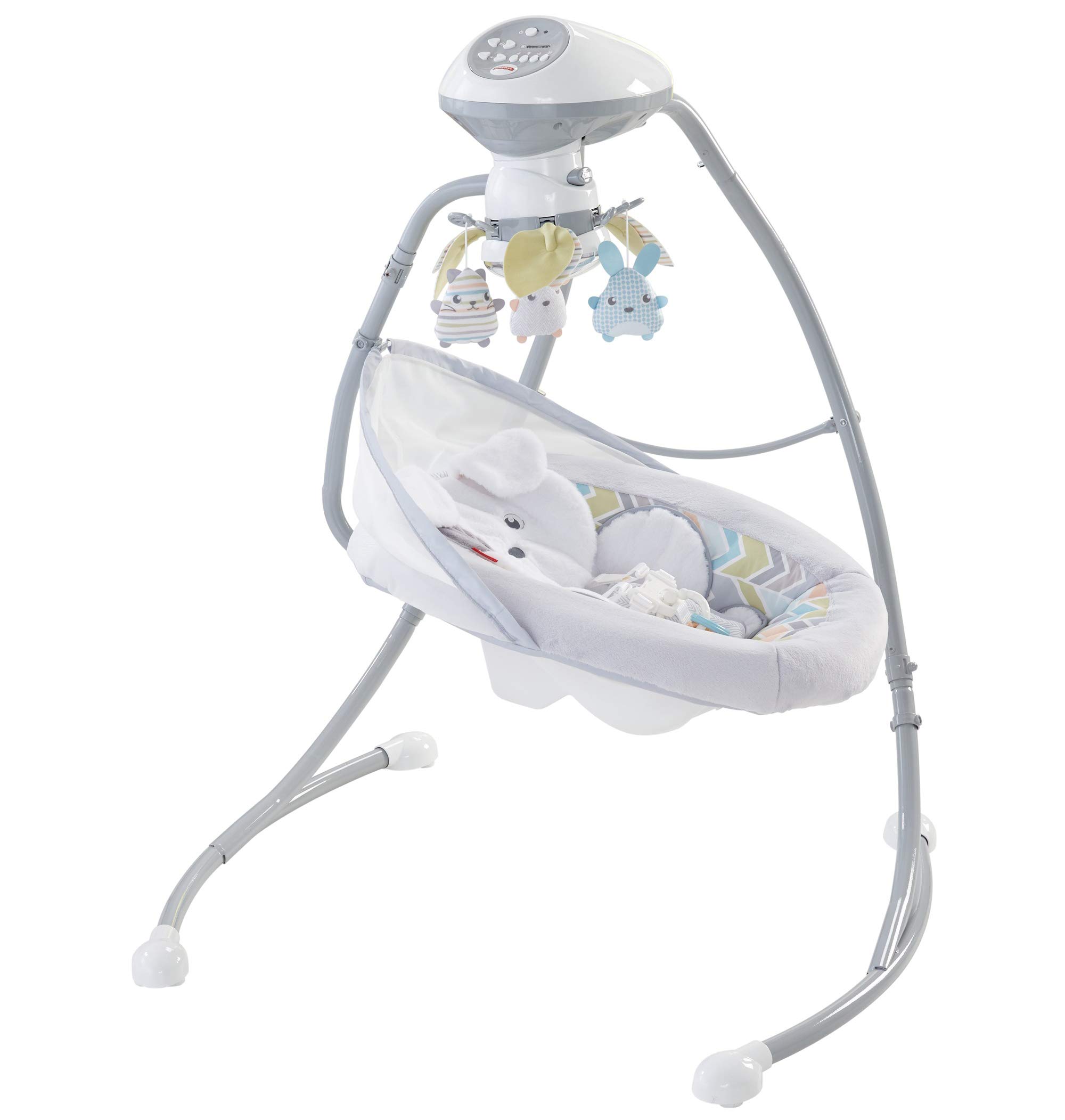Fisher-Price Baby Swing, Sweet Snugapuppy Dual-Motion Infant Seat with Music Sounds & Motorized Mobile for Soothing Play Newborns 0+ Months