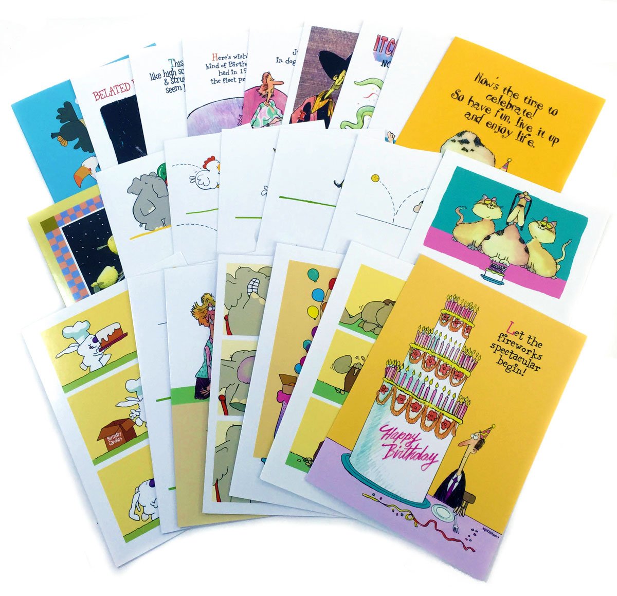 Amazon.com : Birthday Card Assorted Humorous Pack of 24 Cards & 25
