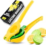 Zulay Kitchen 2 in 1 Citrus Juicer Metal Lemon Lime Press