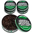 Smokey Mountain Herbal Long Cut – Wintergreen – 5 Can Box - Tobacco Free and Nicotine Free Snuff