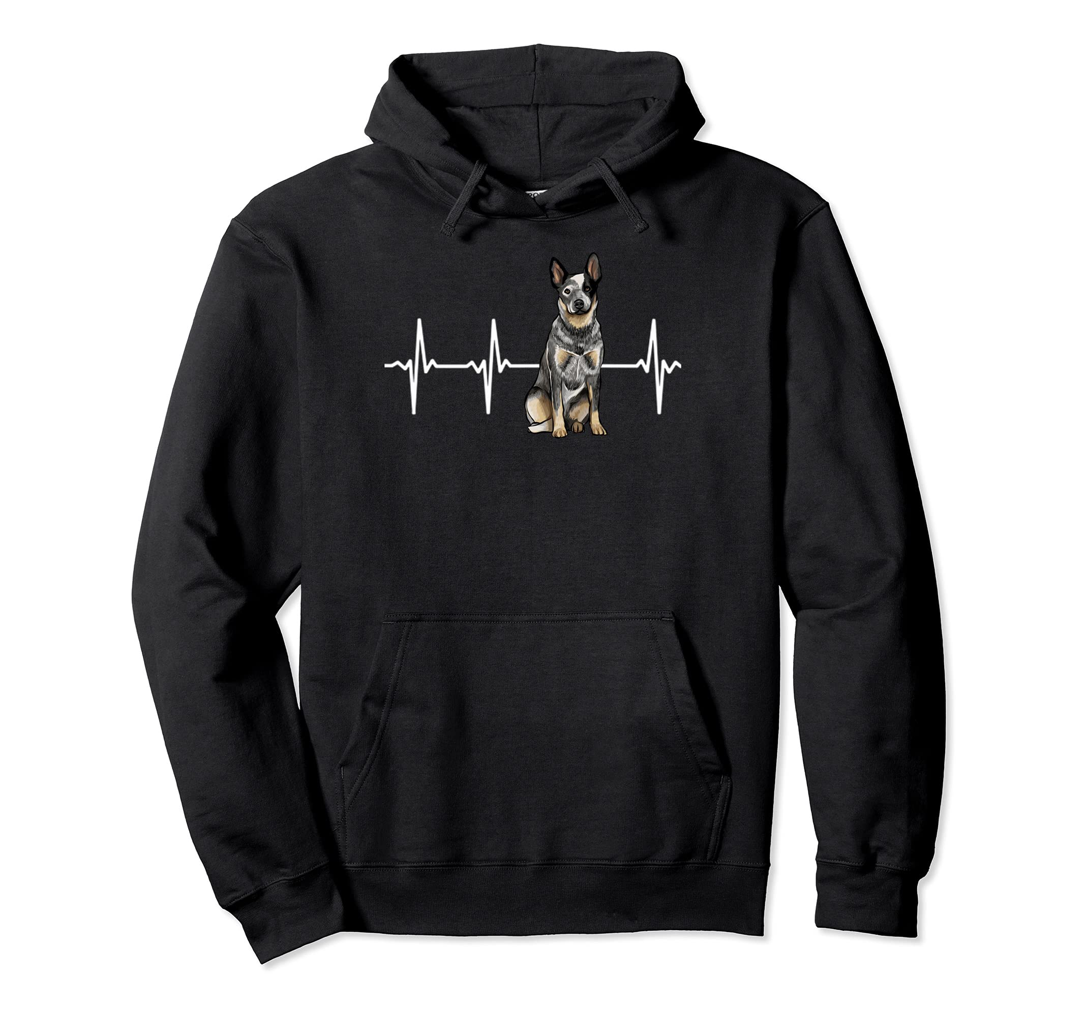 Australian Cattle Dog Heartbeat Dog Lover Pullover Hoodie