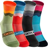 GKRQ 4 Pairs Running Socks Cycling socks