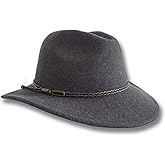 Oztrala Outback Fedora Australian Wool Felt HAT HW02 Mens Women Kids Leather Band Cowboy Western US