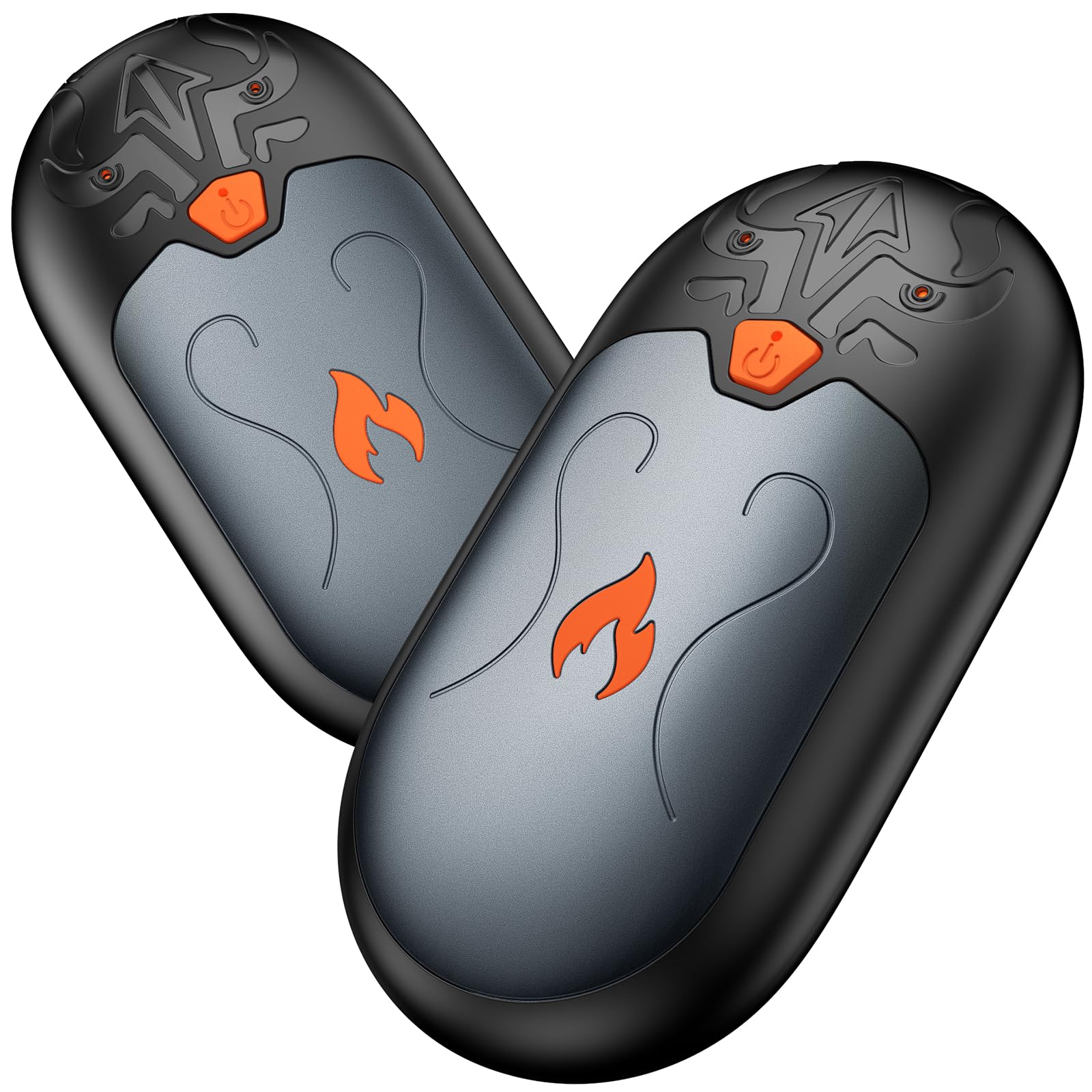 Hand Warmers Rechargeable, 2 Pack Electric Hand Warmer with 24 hrs Warmth, Portable Pocket Warmer 3 Heating Modes, Reusable Hand Warmers for Reno Patients, Women Men (Grey)