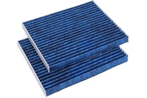 Forccord 2-PACK HEPA Cabin Air Filter Fits for Hyundai Ioniq 1.6L(2017-19), Hyundai Ioniq/Kia Niro 1.6L(17-20), Kia Niro EV(19-20) Activated Carbon Cabin Filter Replacement for 97133G2000