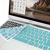 GMYLE Turquoise blue Silicon Keyboard Cover for Acer 11.6" Chromebook C720 C720P C740 (US Layout) (Not Fit For Acer CB3-131-C3SZ)