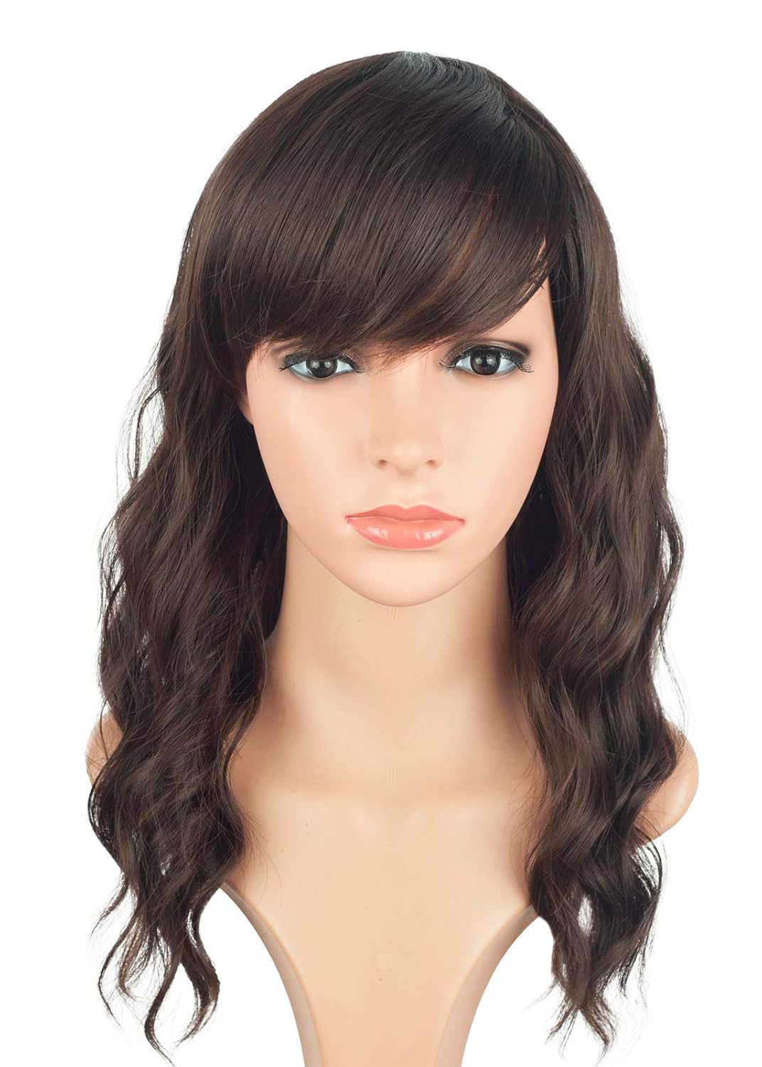 Symeiw Brown 4a Fashion Brown Wavy Hair Wigs For African