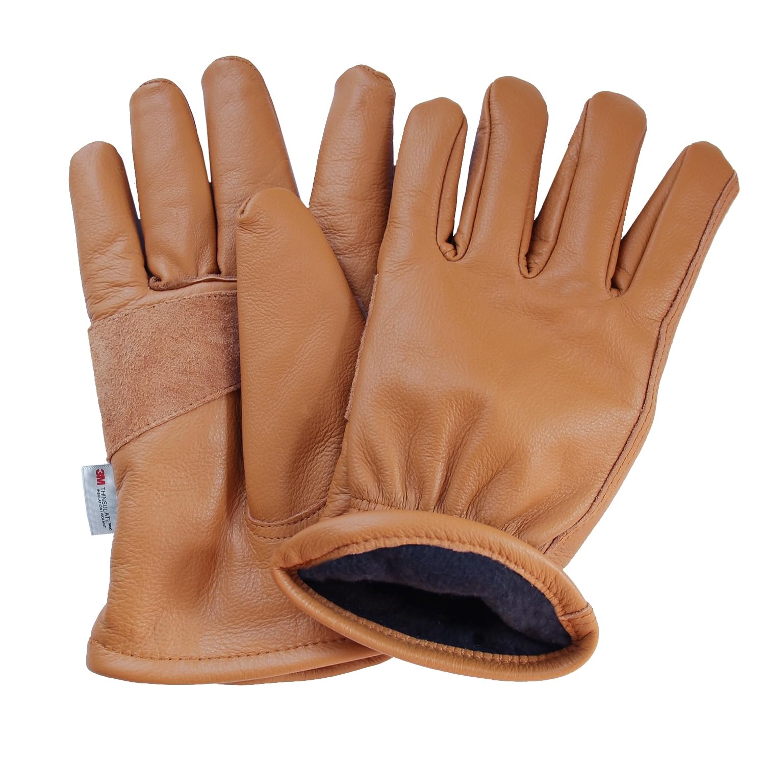 NBLEAGLO Thermal Winter Work Gloves 3M Thinsulate Lined Cold Leather Working Gloves For Gardening Driver Construction Multipurpose for Men and Women (Winter, Extra Large) — image 1