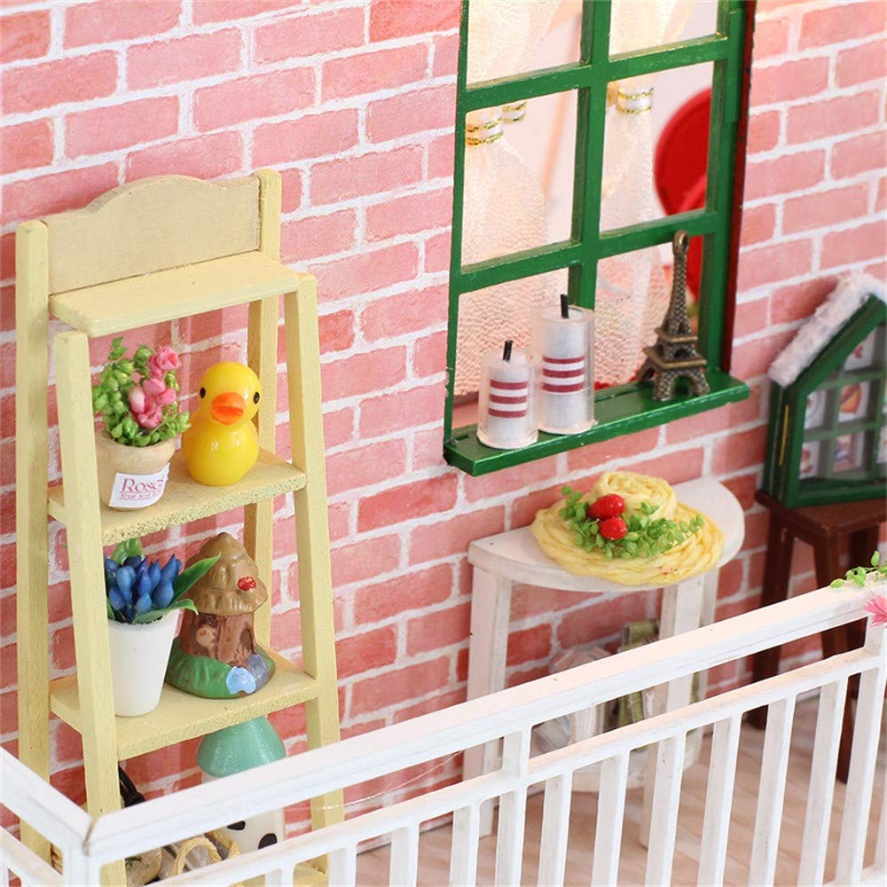 Toys Games Christmas Led House Decorate Wooden Diy Lovely House