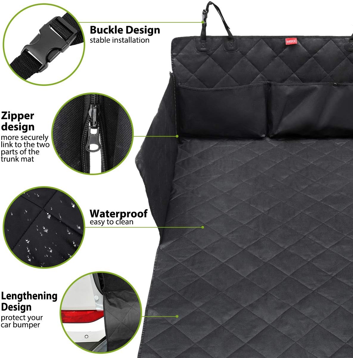 MATCC Car Boot Liner Protector For Dogs Car Boot Mat Protector With