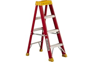 Louisville Ladder 4-Foot Fiberglass Step Ladder, 300-Pound Load Capacity, Type IA, L-3016-04