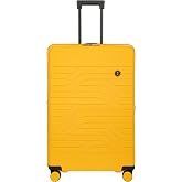 Bric's B|Y Ulisse Checked Luggage with Spinner Wheels &ndash; Expandable Lightweighted Hard Shell Suitcase, TSA Combination Lock - Removeable Wash Bag Included - 30 Inch, Mango