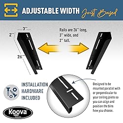 Koova Overhead Bin Rack for One Bin | Overhead