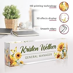 Custom Office Name Plate for Desk - Desk Name Plate