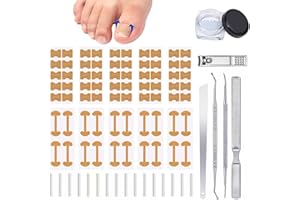 CHEMAILON Professional Ingrown Toenail Toolkit with Breathable Ingrown Toenail Strips, Curved Toenails Corrector Patch, Painl
