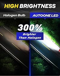 AUTOONE H7 LED Fog Light Bulbs, Upgrade with up to