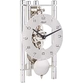 Hermle 23025-X40721 Mechanical Table Clock with Skeleton Movement and Swinging Pendulum