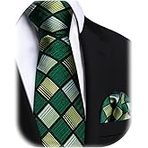 YourTies Boys Tie Adjustable Pre-tied Clip on Kids Necktie Set Hanky Ages 8-14 Striped Plaid School Uniforms Graduation